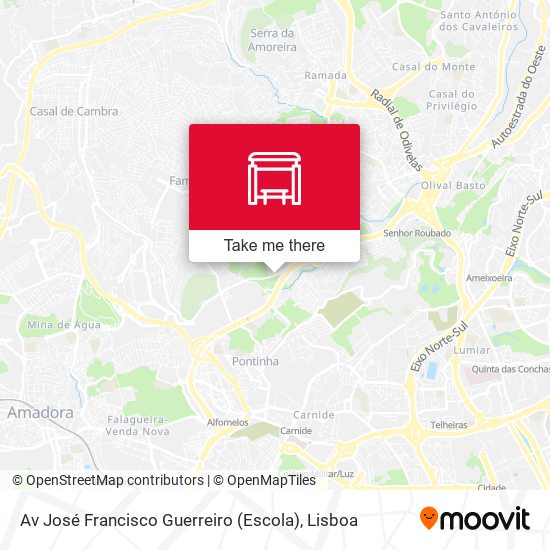 Av José Francisco Guerreiro (Escola) mapa