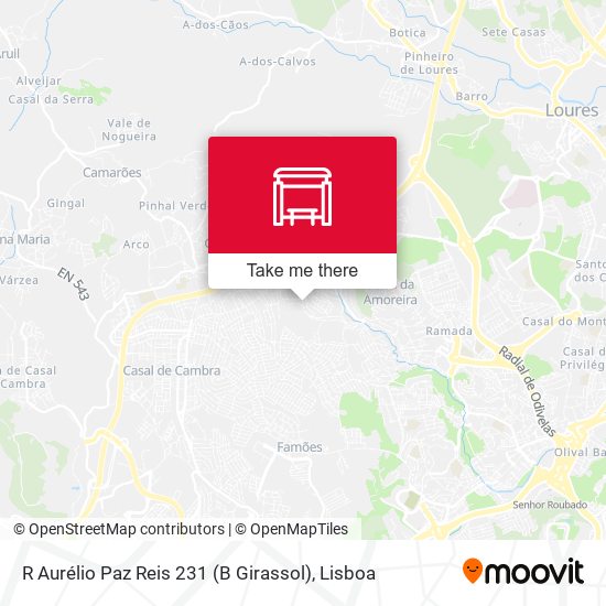 R Aurélio Paz Reis 231 (B Girassol) mapa