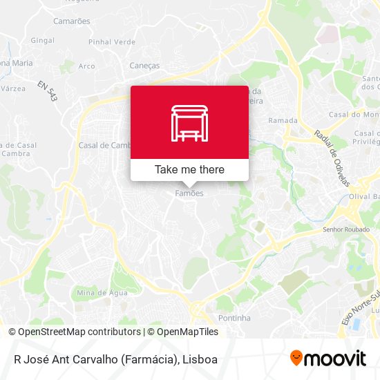 R José Ant Carvalho (Farmácia) mapa