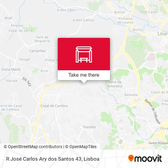 R José Carlos Ary dos Santos 43 map