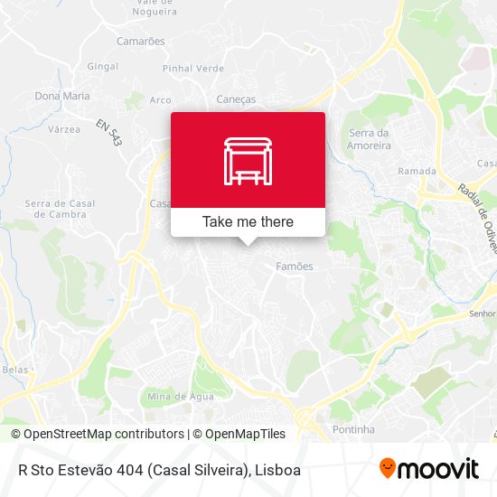 R Sto Estevão 404 (Casal Silveira) mapa