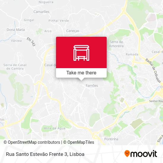 Rua Santo Estevão Frente 3 map