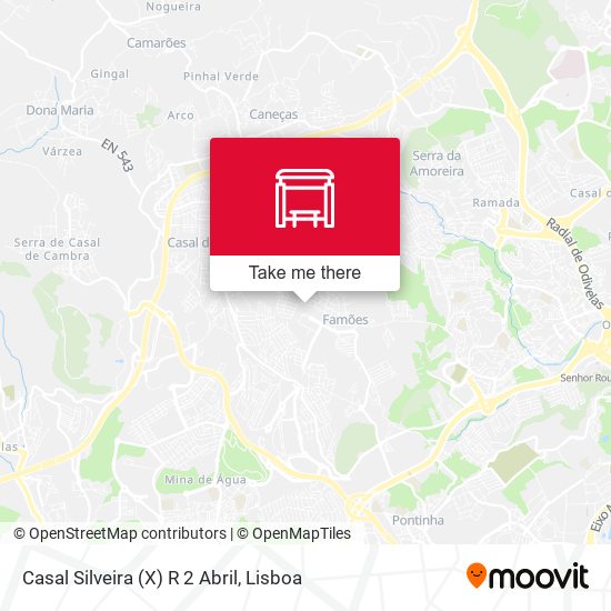 Casal Silveira (X) R 2 Abril mapa