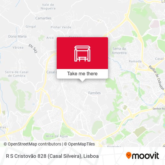 R S Cristovão 828 (Casal Silveira) mapa