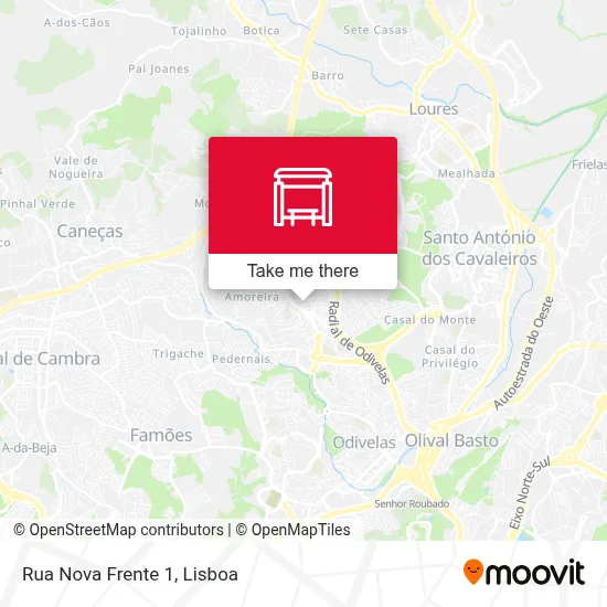 Rua Nova Frente 1 map