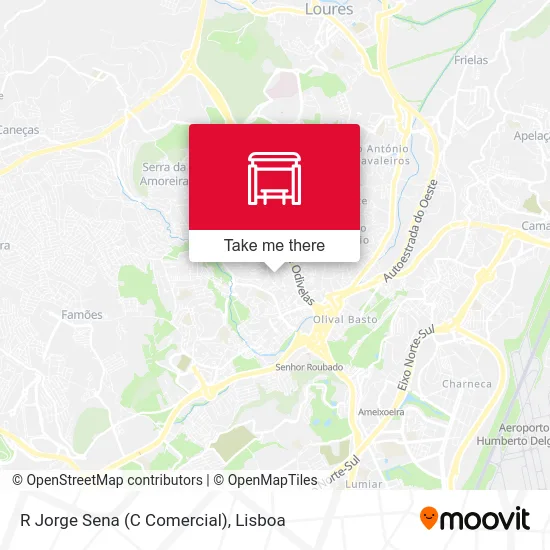R Jorge Sena (C Comercial) map