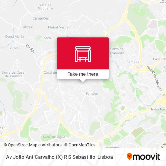 Av João Ant Carvalho (X) R S Sebastião map