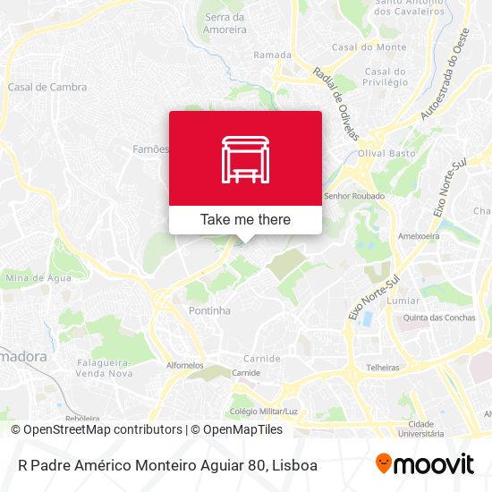 R Padre Américo Monteiro Aguiar 80 map