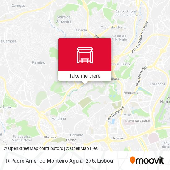 R Padre Américo Monteiro Aguiar 276 map