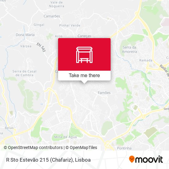 R Sto Estevão 215 (Chafariz) mapa