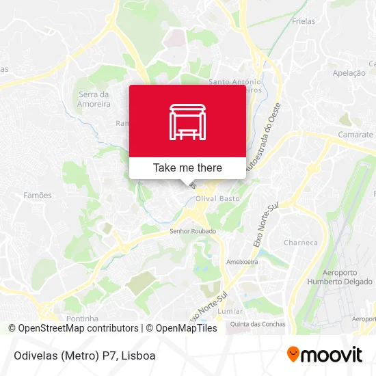 Odivelas (Metro) P7 map