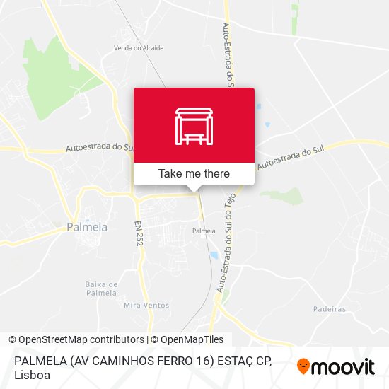 PALMELA (AV CAMINHOS FERRO 16) ESTAÇ CP map