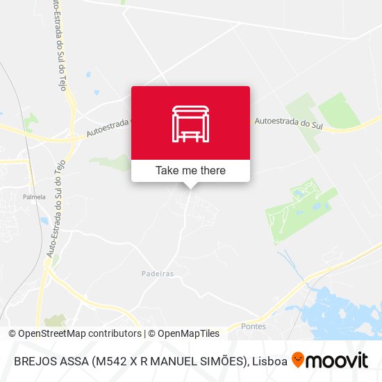 BREJOS ASSA (M542 X R MANUEL SIMÕES) mapa