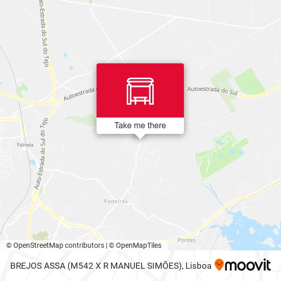 BREJOS ASSA (M542 X R MANUEL SIMÕES) map