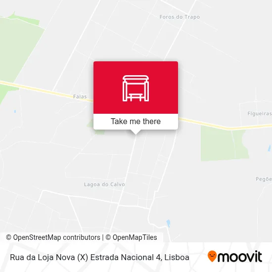 Rua da Loja Nova (X) Estrada Nacional 4 map