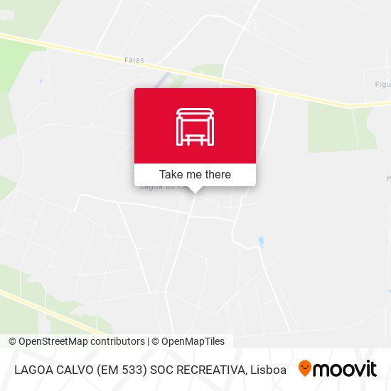 LAGOA CALVO (EM 533) SOC RECREATIVA mapa