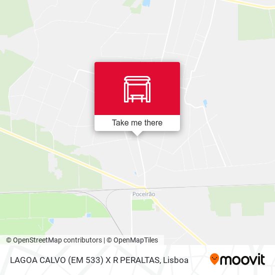 LAGOA CALVO (EM 533) X R PERALTAS mapa