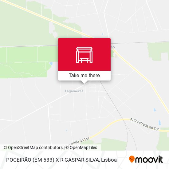 POCEIRÃO (EM 533) X R GASPAR SILVA map