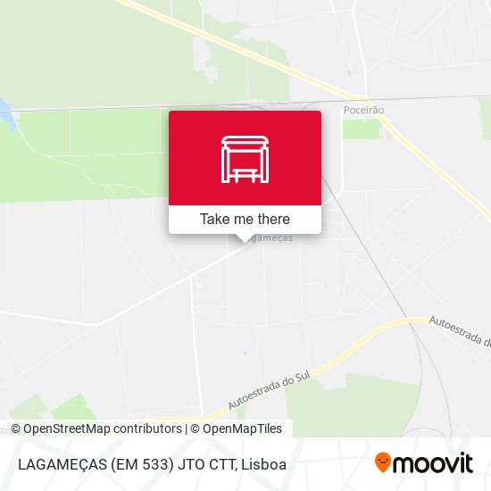 LAGAMEÇAS (EM 533) JTO CTT map