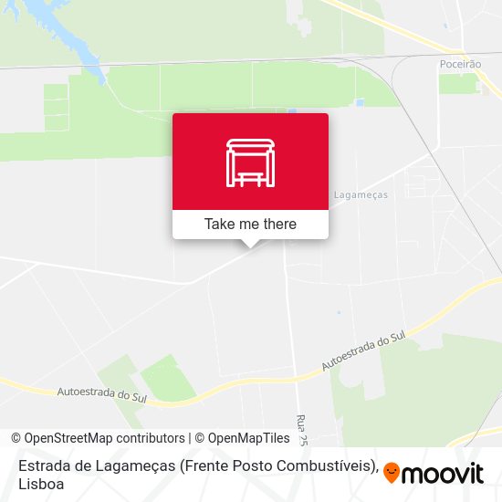 Estrada de Lagameças (Frente Posto Combustíveis) mapa