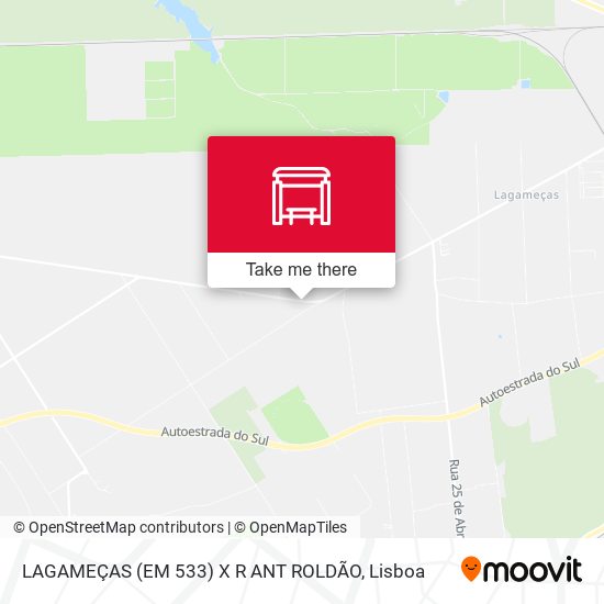 LAGAMEÇAS (EM 533) X R ANT ROLDÃO mapa