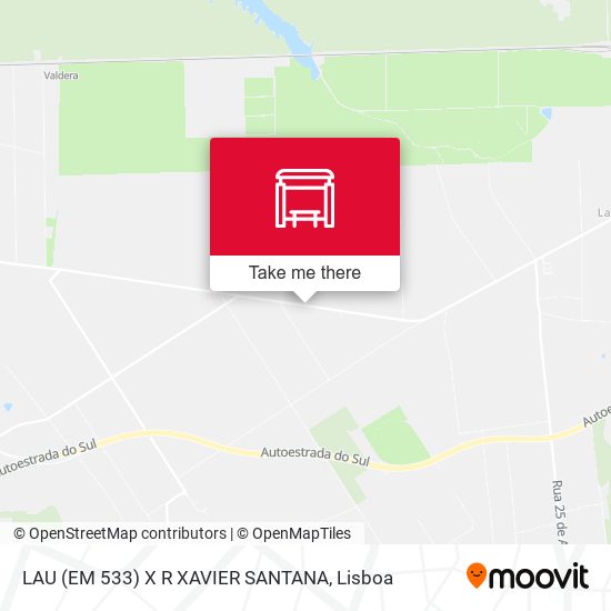 LAU (EM 533) X R XAVIER SANTANA map