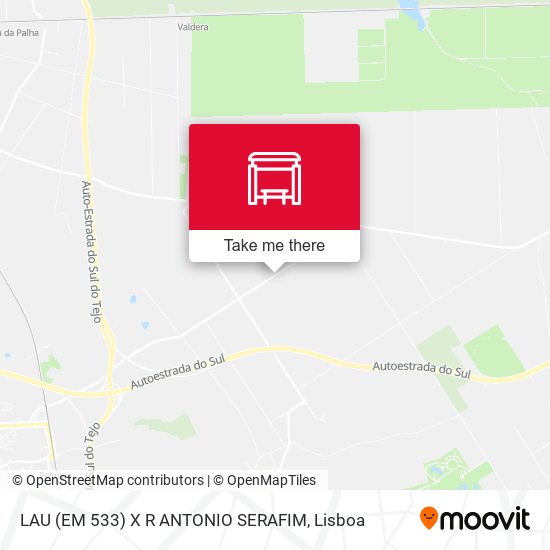 LAU (EM 533) X R ANTONIO SERAFIM map