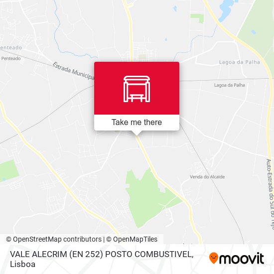 VALE ALECRIM (EN 252) POSTO COMBUSTIVEL mapa