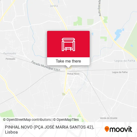 PINHAL NOVO (PÇA JOSÉ MARIA SANTOS 42) map