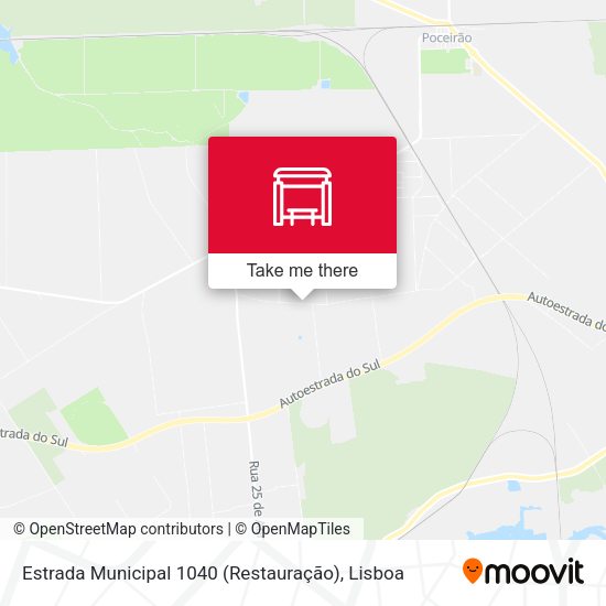 Estrada Municipal 1040 (Restauração) map