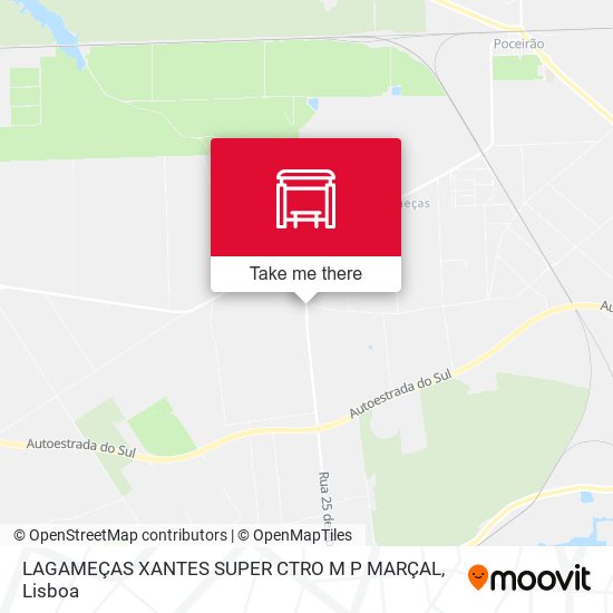 LAGAMEÇAS XANTES SUPER CTRO M P MARÇAL map