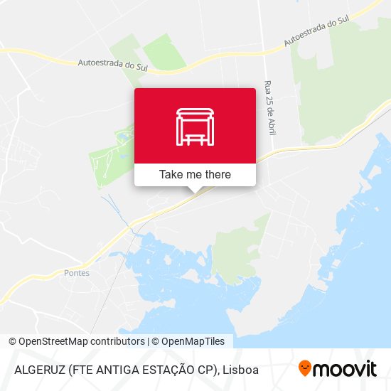 ALGERUZ (FTE ANTIGA ESTAÇÃO CP) mapa