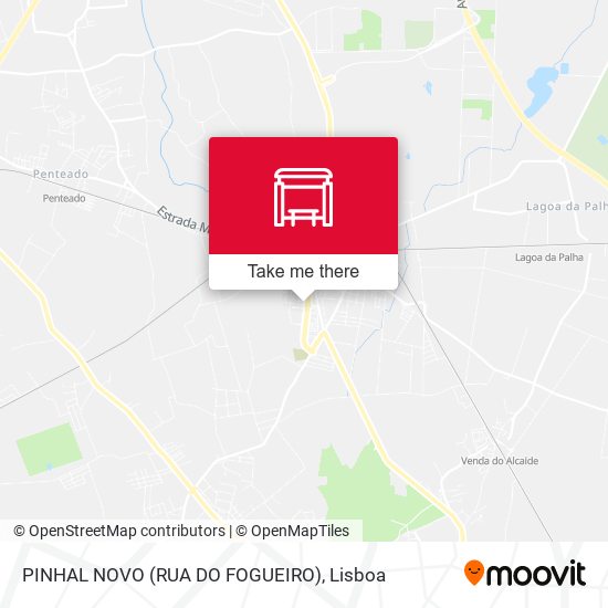 PINHAL NOVO (RUA DO FOGUEIRO) mapa