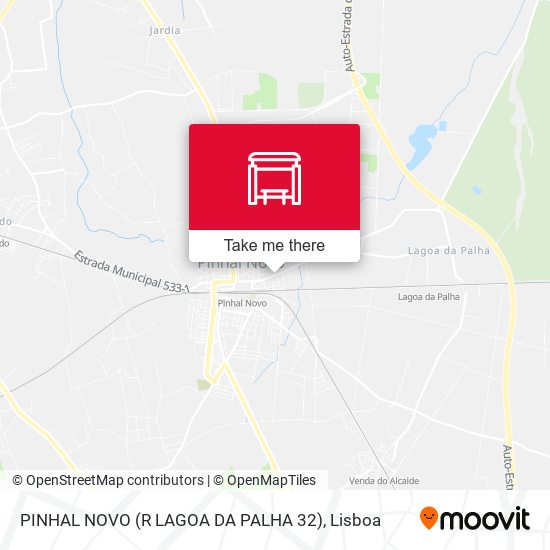 PINHAL NOVO (R LAGOA DA PALHA 32) map
