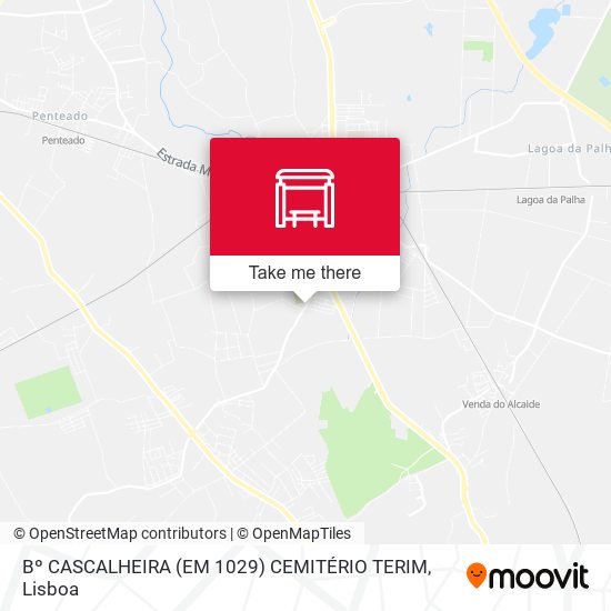 Bº CASCALHEIRA (EM 1029) CEMITÉRIO TERIM mapa
