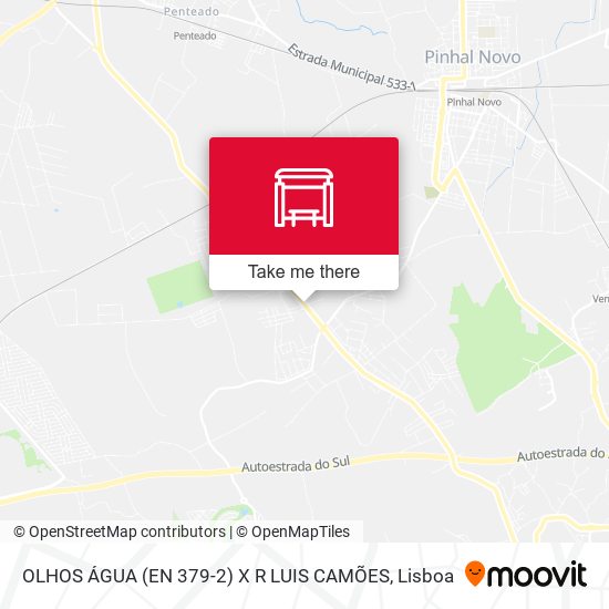 OLHOS ÁGUA (EN 379-2) X R LUIS CAMÕES map