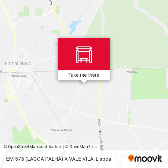 EM 575 (LAGOA PALHA) X VALE VILA map