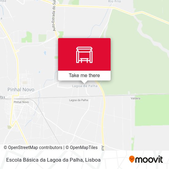 Escola Básica da Lagoa da Palha mapa