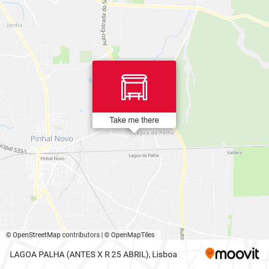 LAGOA PALHA (ANTES X R 25 ABRIL) mapa