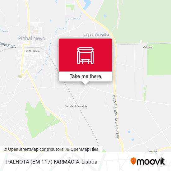 PALHOTA (EM 117) FARMÁCIA mapa