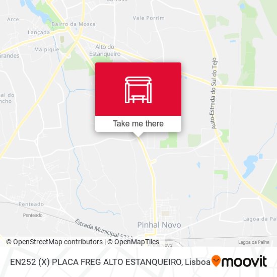 EN252 (X) PLACA FREG ALTO ESTANQUEIRO mapa