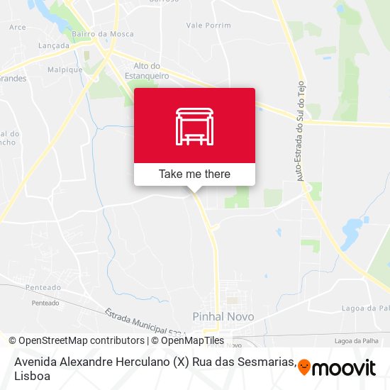 Avenida Alexandre Herculano (X) Rua das Sesmarias mapa