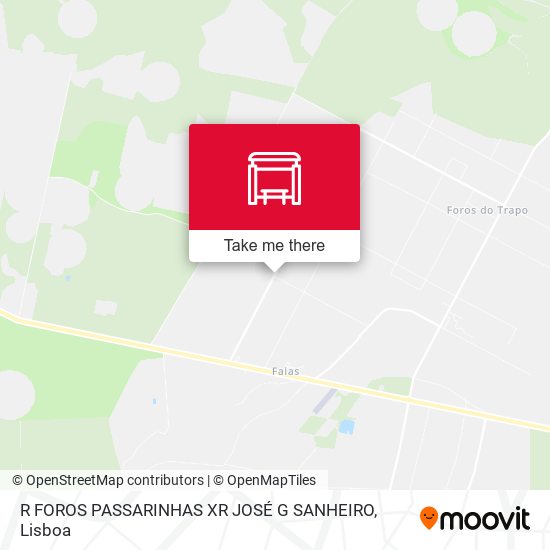R FOROS PASSARINHAS XR JOSÉ G SANHEIRO map