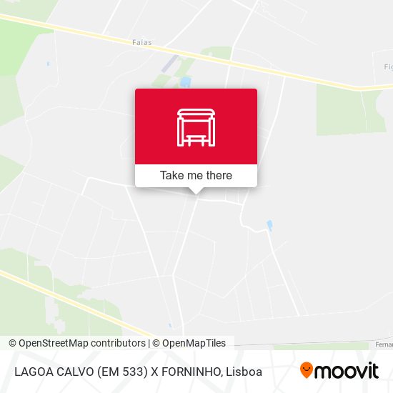 LAGOA CALVO (EM 533) X FORNINHO map