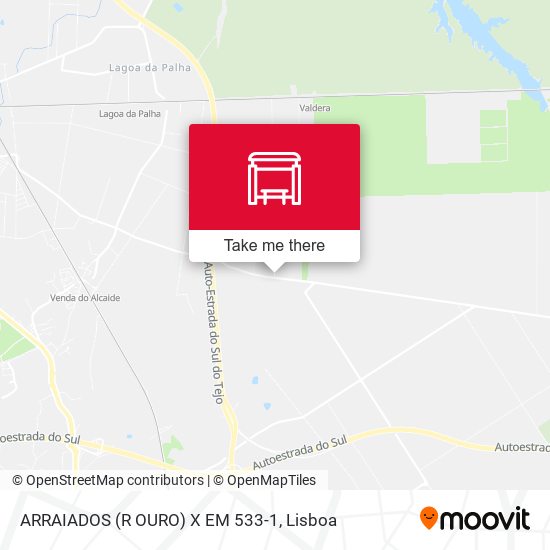 ARRAIADOS (R OURO) X EM 533-1 mapa