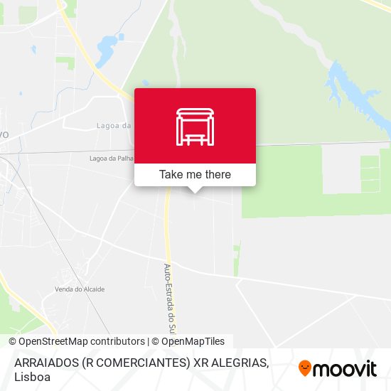 ARRAIADOS (R COMERCIANTES) XR ALEGRIAS map