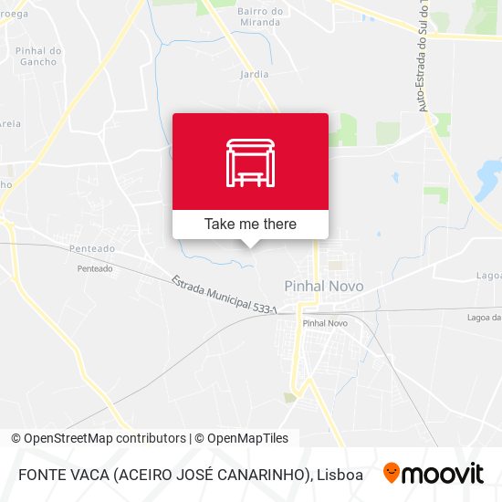 FONTE VACA (ACEIRO JOSÉ CANARINHO) mapa