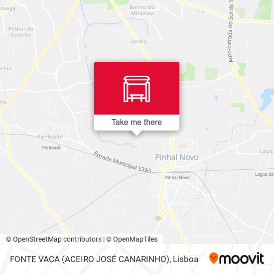 FONTE VACA (ACEIRO JOSÉ CANARINHO) mapa