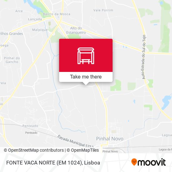 FONTE VACA NORTE (EM 1024) mapa