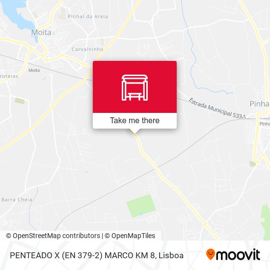 PENTEADO X (EN 379-2) MARCO KM 8 map